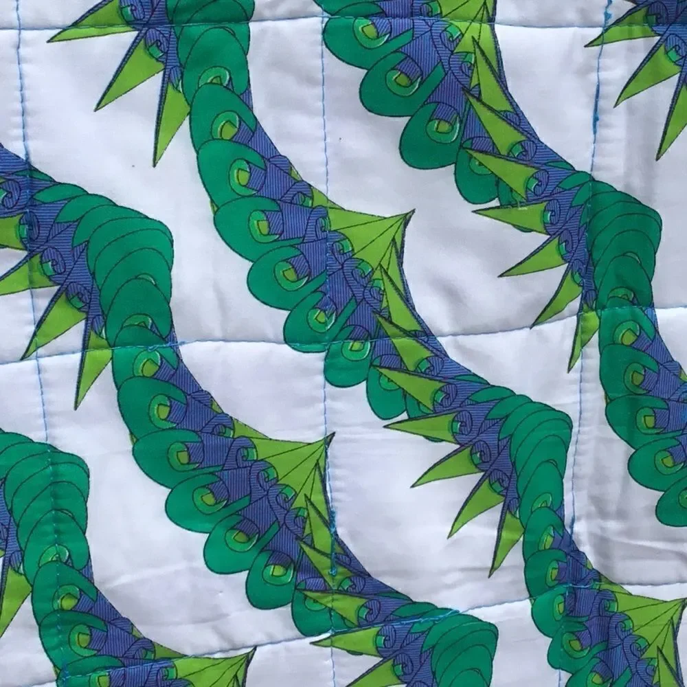 NWT Hand Crafted Blue & Purple Quilt